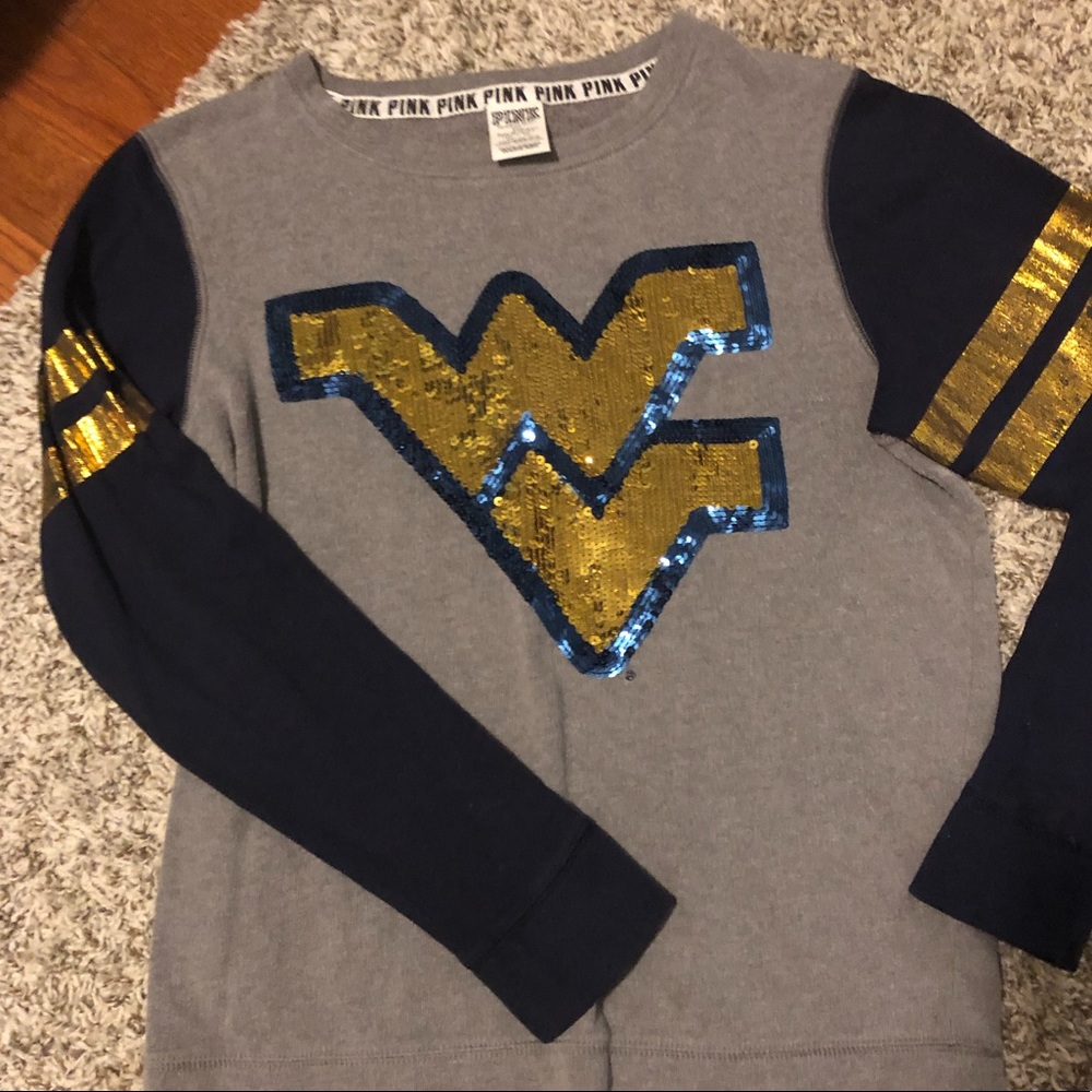 WV pink sweatshirt